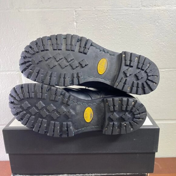 Corcoran Black Leather Military Jump Combat Boots Cap Toe Lace up Men's Size 9 D - Picture 11 of 13